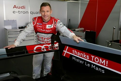 Tom Kristensen wearing Lexton Links