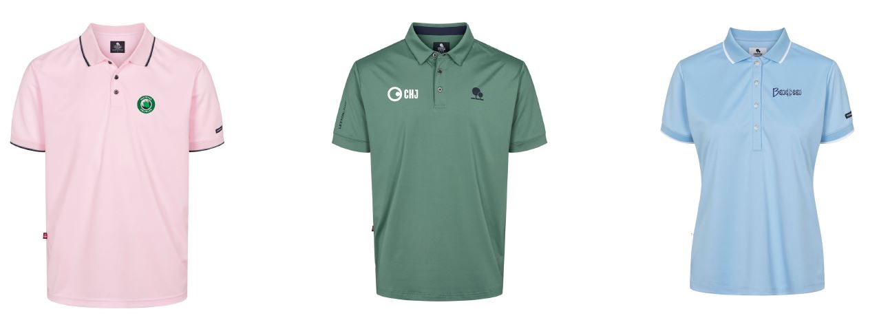 golfbekl&aelig;dning med logo