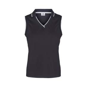 Chrystal Polo Black/white