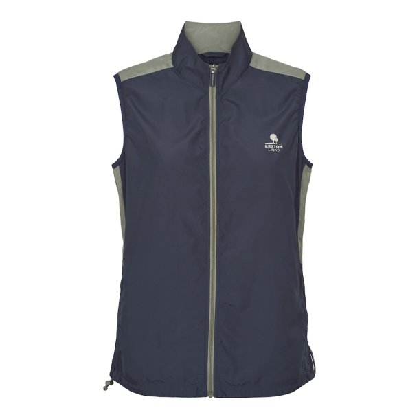 Emma Dame Windbreaker Vest Navy-Moss Green