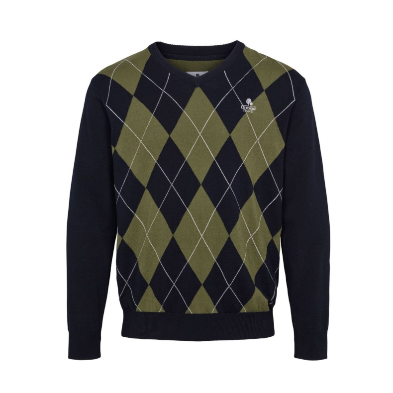 Mitchel Pullover Navy Argyle