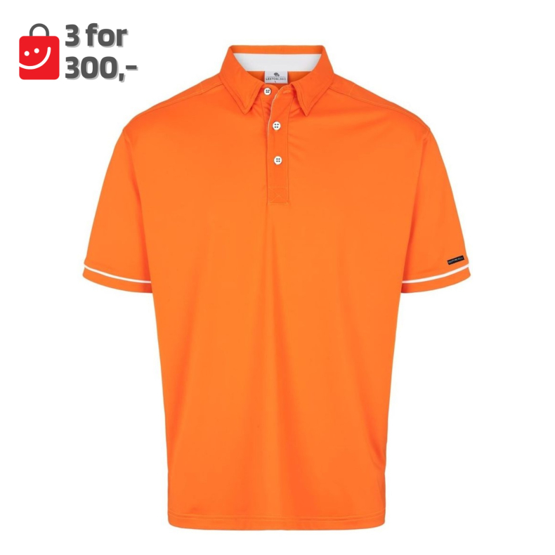 Barley Polo Orange/white