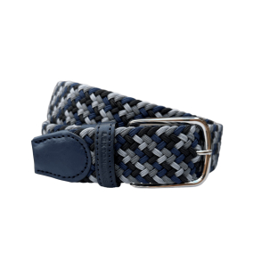 Bellevue Elastic Belt Navy/Grey