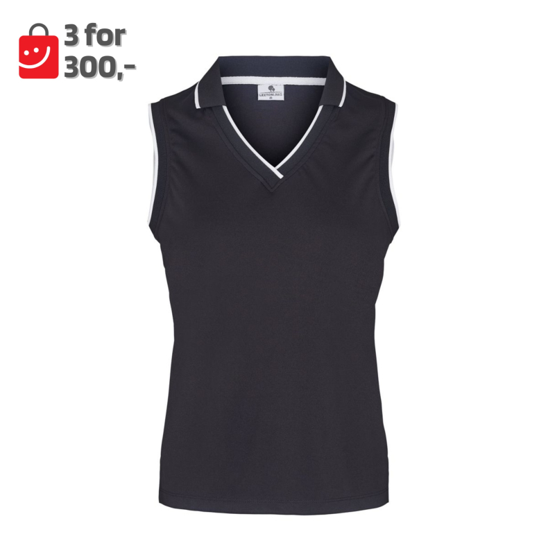 Chrystal Polo Black/white