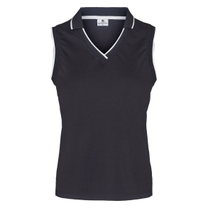 Chrystal Polo Black/white