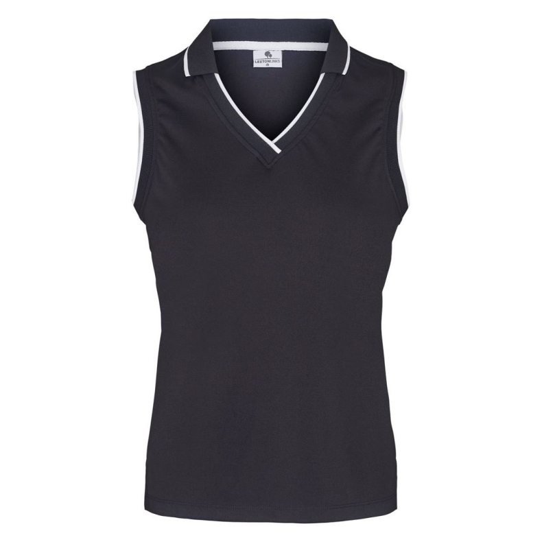 Chrystal Polo Black/white