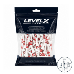 LEVEL X Bamboo Golf Tees 54 mm | 120 pcs