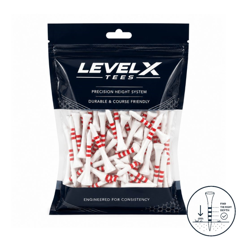 LEVEL X Bamboo Golf Tees 54 mm | 120 pcs