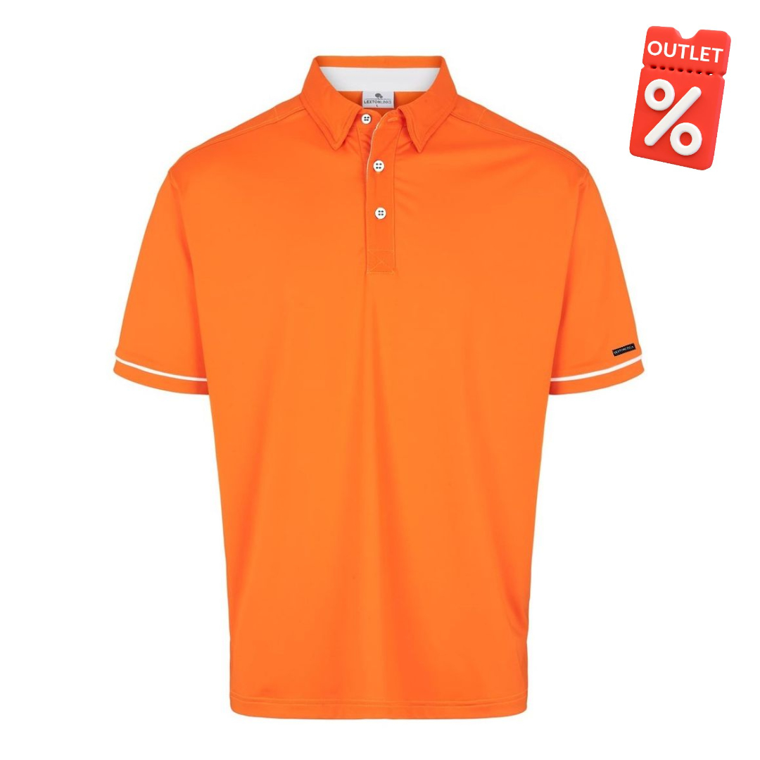 Barley Polo Orange/white XL